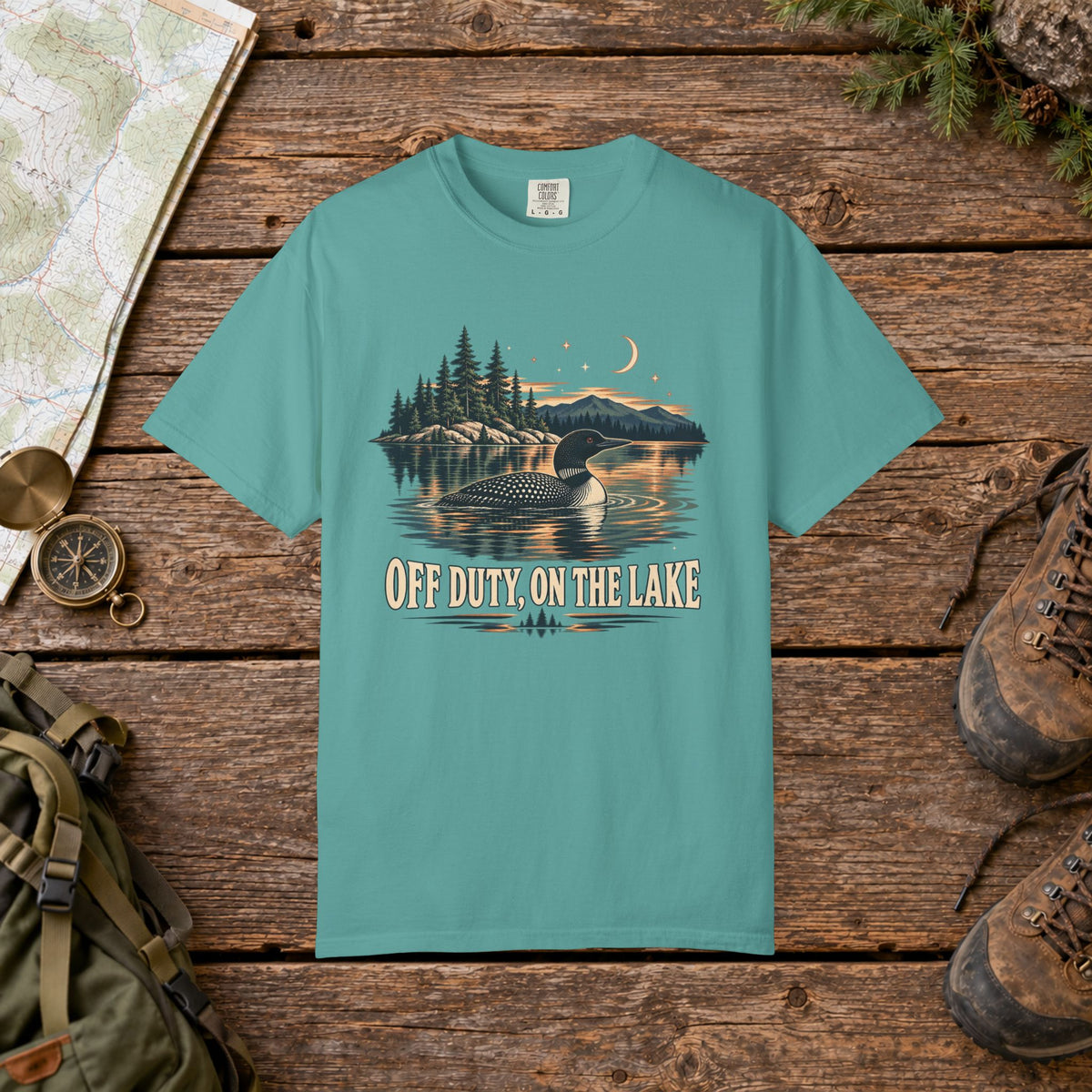 Off Duty on the Lake | Vintage T-Shirt
