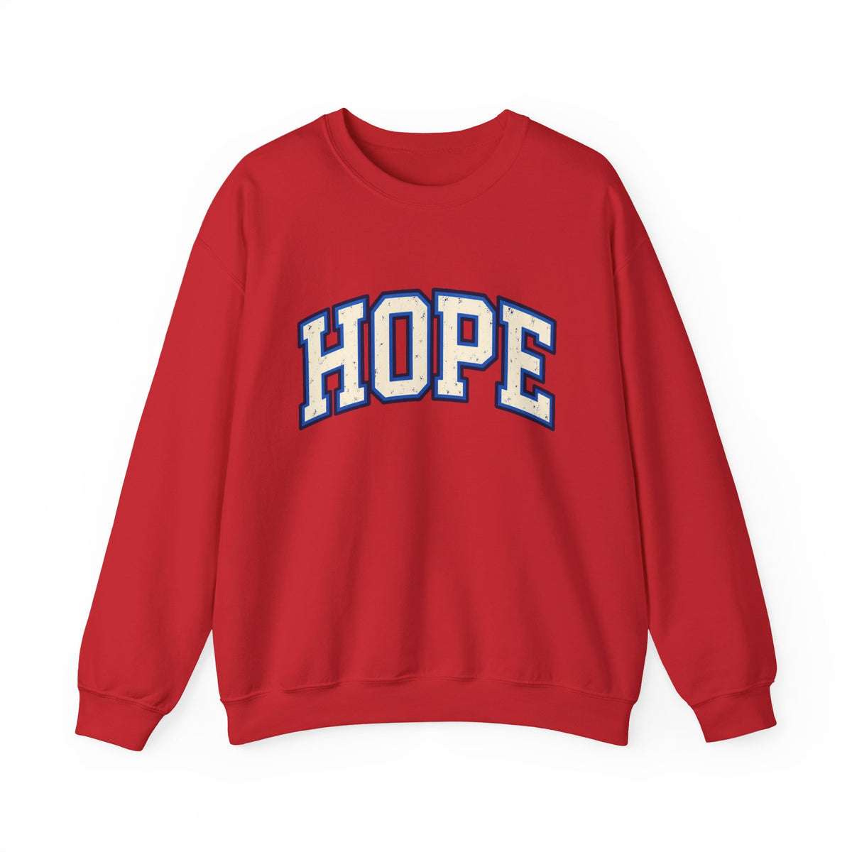 HOPE Crewneck Sweatshirt – Varsity Lettering Pullover