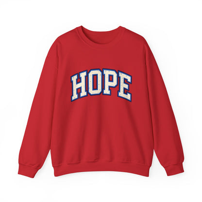 HOPE Crewneck Sweatshirt – Varsity Lettering Pullover
