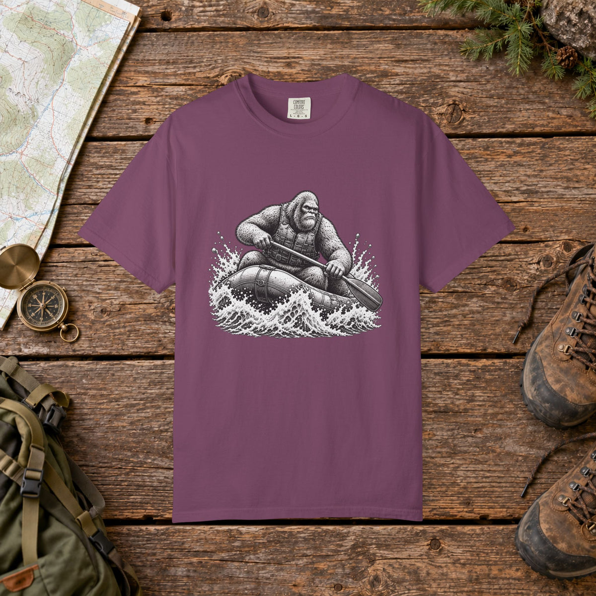 Big Foot White Water Rafting | Vintage T-Shirt