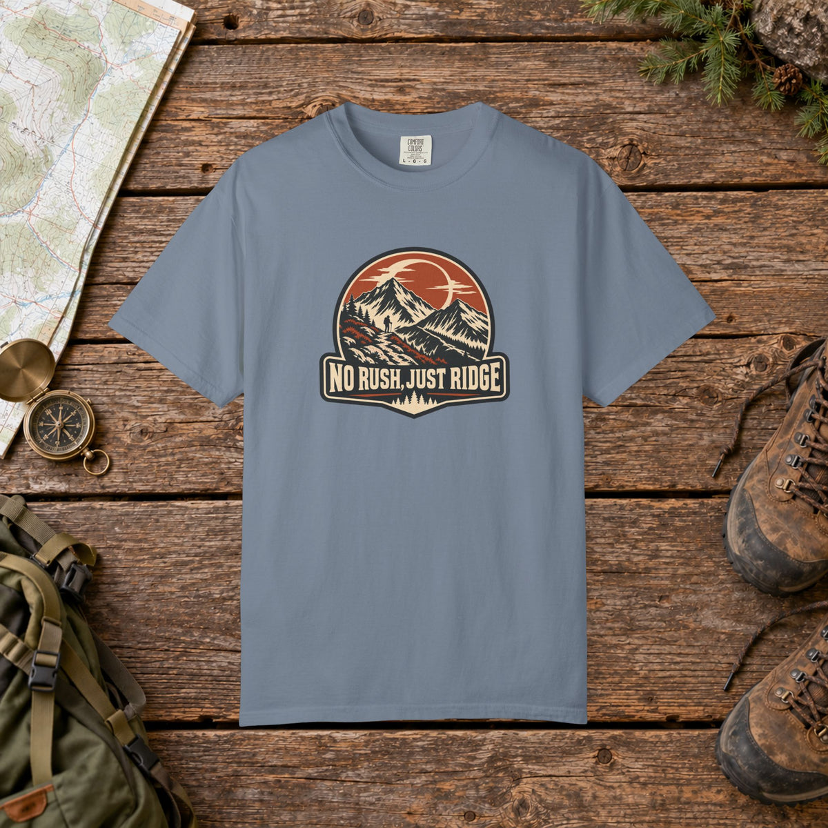 No Rush Just Ridge Hiking Shirt | Vintage
