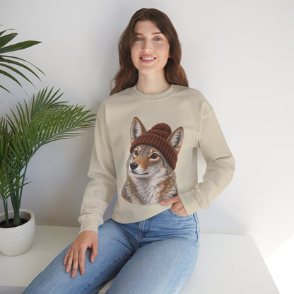 Beanie Coyote Crewneck Sweatshirt