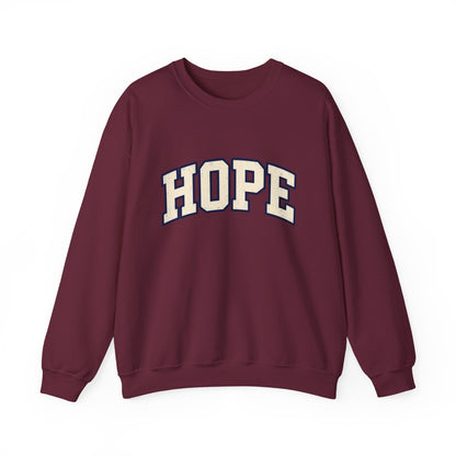 HOPE retro Crewneck Sweatshirt — Collegiate Graphic