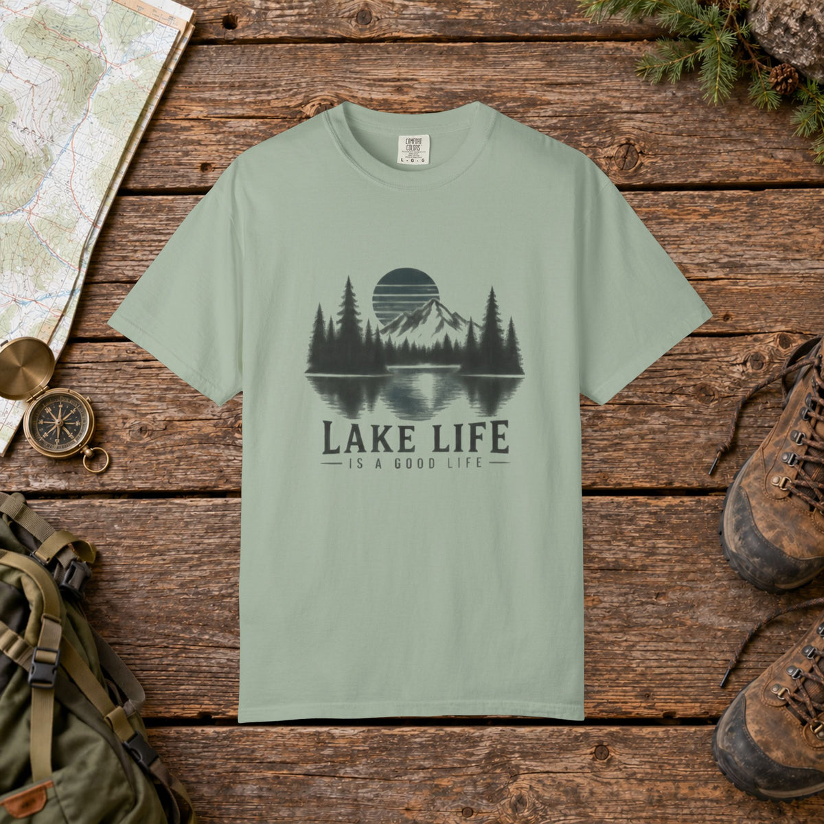Lake Life is a good life Hiking Tee