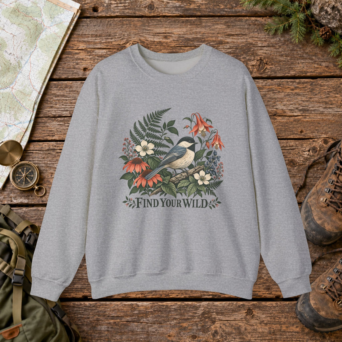 Find Your Wild Bird Crewneck Sweatshirt