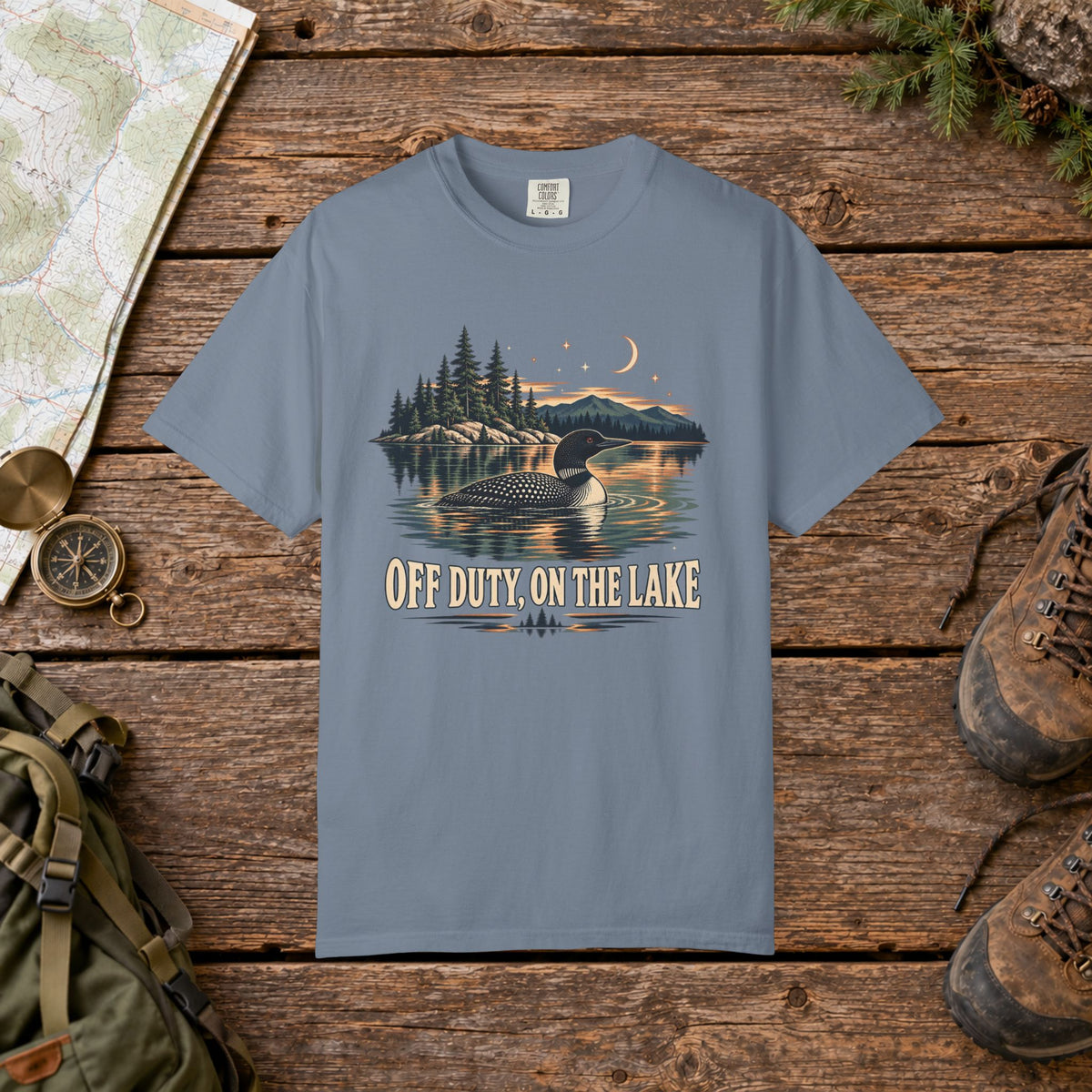 Off Duty on the Lake | Vintage T-Shirt