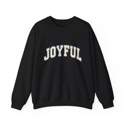 Joyful Crewneck Sweatshirt — Vintage Collegiate Pride Pullover