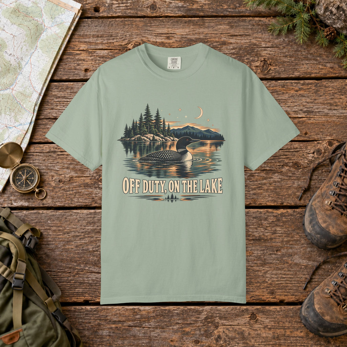 Off Duty on the Lake | Vintage T-Shirt