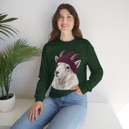 Beanie Mountain Goat Crewneck Sweatshirt