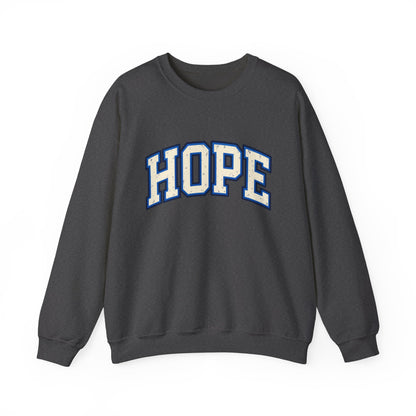 HOPE Crewneck Sweatshirt – Varsity Lettering Pullover