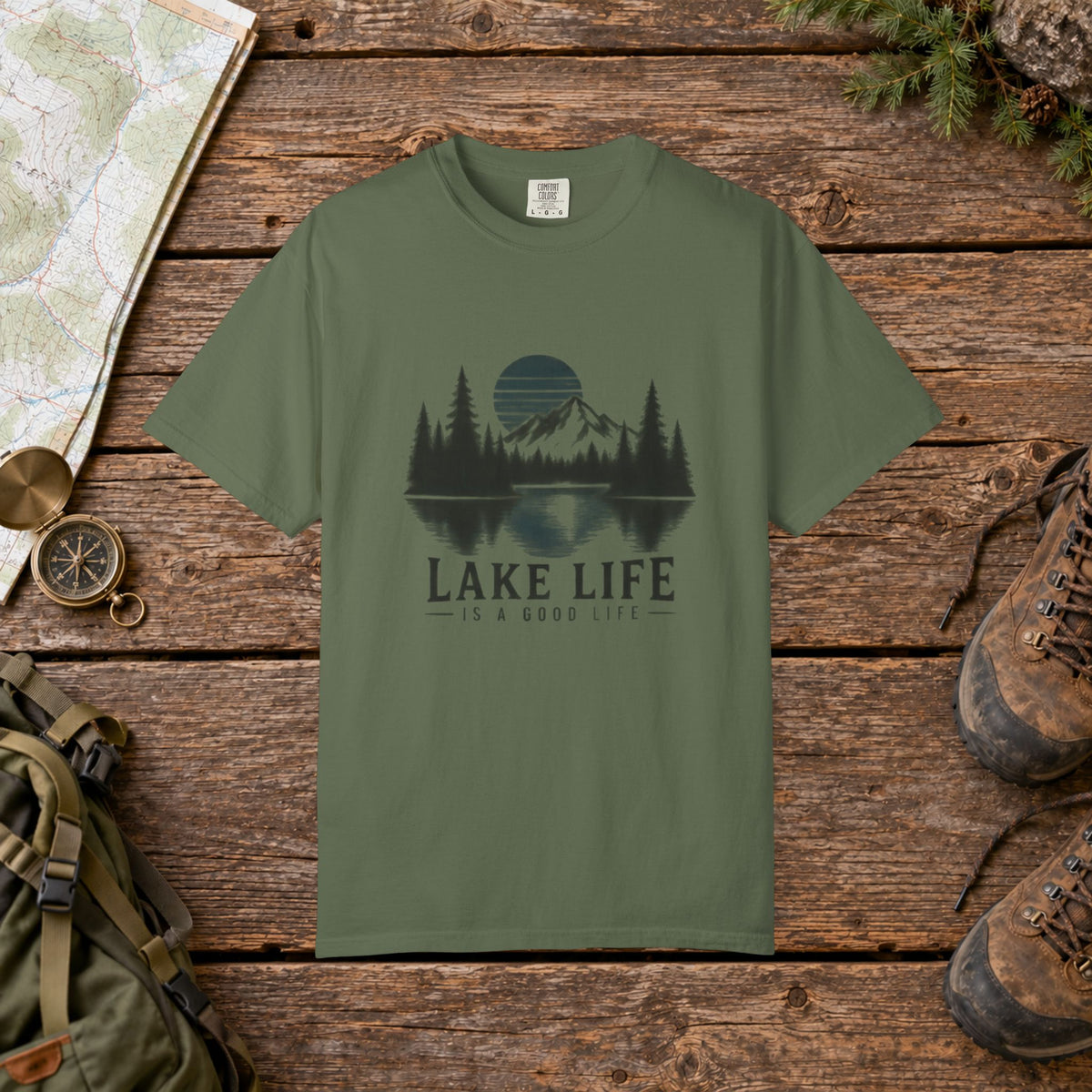 Lake Life is a good life Hiking Tee
