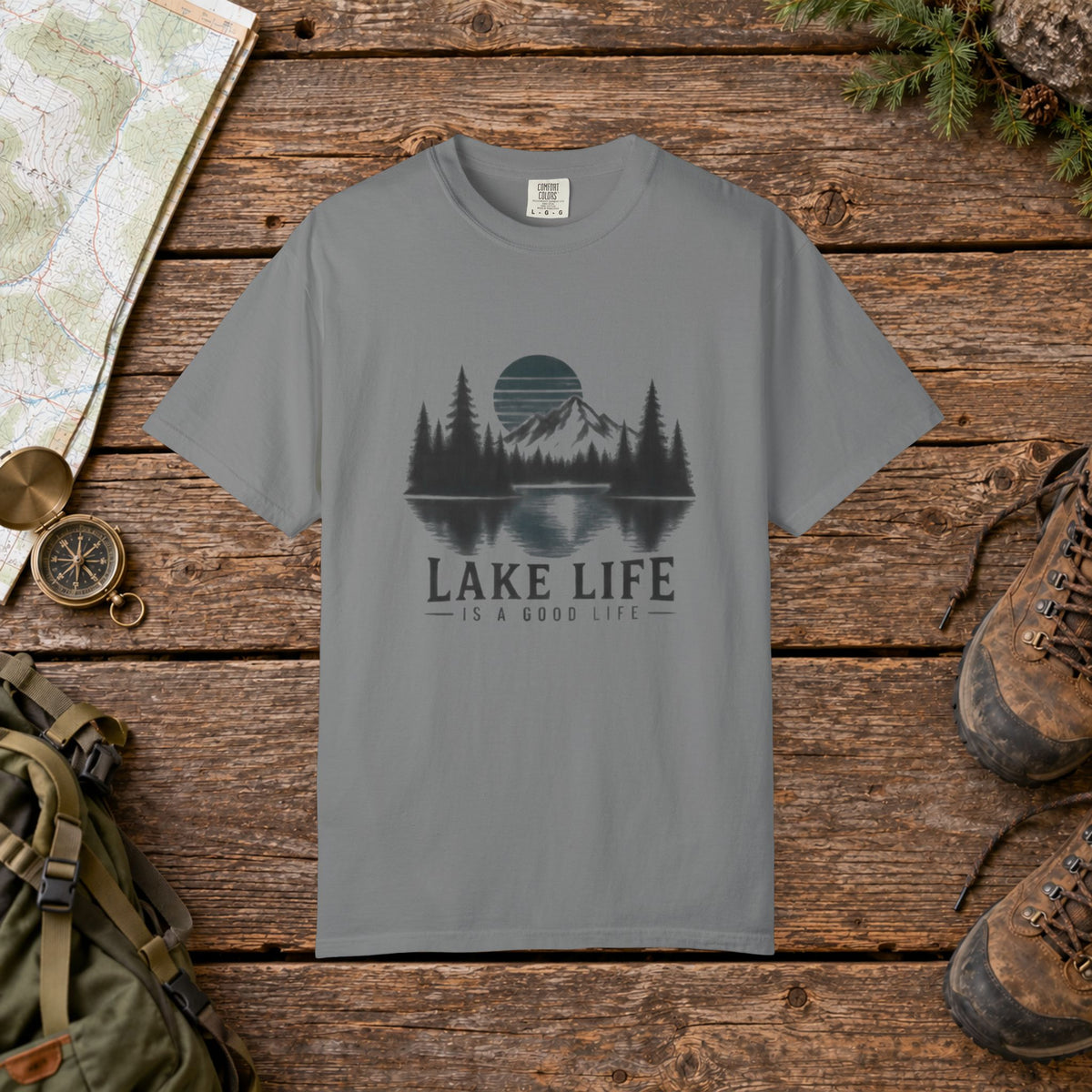 Lake Life is a good life Hiking Tee