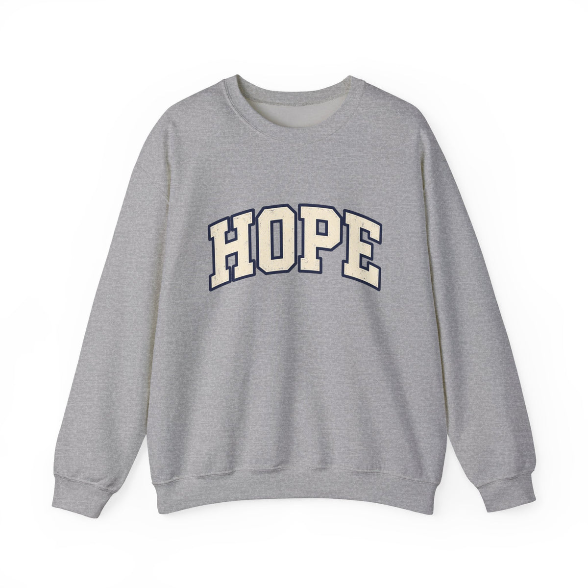 HOPE retro Crewneck Sweatshirt — Collegiate Graphic